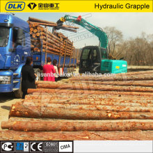 Excavator 360 degree rotating hydraulic wood grapple for 20ton excavator
